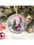 Yılbaşı Çam Ağacı Süsü - 3D Tasarımlı Uv Baskılı - Noel Baba ve Çam Ağacı 1