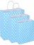 32*41*12 Mavi Puantiyeli Saplı Kağıt Çanta 24 Adet 4