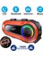 Q08 2x Motosiklet Kask Kulaklık Intercom Rgb Işıklı Bluetooth 5.0 Çift Telefon Bağlantı 5