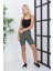 Ef Dk Crop Atlet - Askılı- Lastikli Bel-Göbek Detaylı -Fitilli Kumaş - Bluz 4