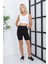 Ef Dk Crop Atlet - Askılı- Lastikli Bel-Göbek Detaylı -Fitilli Kumaş - Bluz 3