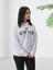 New York Baskılı Kapüşonlu Sweatshirt (Beyaz) 3