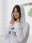 New York Baskılı Kapüşonlu Sweatshirt (Beyaz) 4
