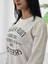 Never Run Baskılı 0 Yaka Sweatshirt (Beyaz) 5