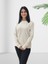 Düz Sıfır Yaka Sweatshirt (K. Beyaz) 2