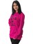 Be Season Baskılı Kapüşonlu Sweatshirt (Fuşya) 1