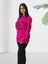 Be Season Baskılı Kapüşonlu Sweatshirt (Fuşya) 2