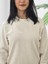 Düz Sıfır Yaka Sweatshirt (K. Beyaz) 5