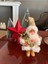 Gold Noel Baba 13 cm Ipli Altın Yılbaşı Yeniyıl Newyear Christmas Dekor Süs Sakallı Çanlı 1