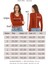 V Yaka Slim Fit Tişört-Kiremit 5