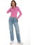Likralı Pamuk Tişört-Slim Fit -Koyu Pembe 2