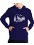 Kadın Tişört Hoodie 3 Iplik Nakış Kalın Pamuklu Kapüşonlu 1