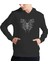 Kadın Tişört Hoodie 3 Iplik Nakış Kalın Pamuklu Kapüşonlu 1