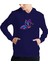 Kadın Tişört Hoodie 3 Iplik Nakış Kalın Pamuklu Kapüşonlu 1