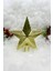 Yılbaşı Çam Ağacı Tepeliği Gold Renk Parlak 15X15 cm Altın Sarısı Yeni Yıl Sert Yıldız Tepelik 3