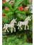 2 Adet Beyaz Pegasus At Yılbaşı Ağaç Süsü Kabartmalı Unicorn Simli 11 cm Yeni Yıl Çam Ağacı Süs 1