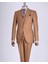 Italyan Stil Slim Fit Ceket Yelek Pantolon Takım Elbise Kahverengi T13502 1