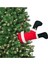 40CM Noel Baba Ayakları Pilli Hareket Eden Çam Ağacına Monte Yılbaşı Süsü (Treeside Kickers Santa) 4