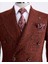 Italyan Stil Slim Fit Kruvaze Erkek Tek Ceket Bordo T13353 5