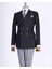Italyan Stil Slim Fit Kruvaze Erkek Tek Ceket Siyah T13354 1