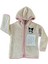 Fermuarlı Kapüşonlu Peluş Polar Baskılı Kız Bebek Mont (S.kahve) 1