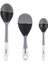 Gri Renk Tonlu 3lü Silikon Kaşık Seti 1
