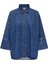 Kadın Oversize Uzun Kot Gömlek - 15332126 5