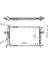 Radyatör Astra G-Zafira 1.4 16V-1.6 16V-1.8 16V-2.0 16V-2.2 16V Ac Klimasiz Mekanik Brazing 600X368X16 12 1
