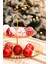 New Year Yeni Yıl Fun Red Yıldız Başlıklı 19 Parça Ağaç Süsü Seti 2