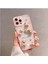 Apple iPhone 14 Pro Uyumlu Kılıf Bear And Rabbit Silikon Kılıf Pembe 1