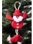 Yılbaşı Noel Baba Pelüş Asma Süs Desenli 15CM 1