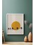 Doğal Ahşap Çerçeveli Ağaç Kuş Güneş Desenli 3'lü Minimalist Tablo 3