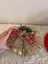 Yılbaşı Gold Fiyonk Kapı ve Ağaç Süsü Plastik 28X23 cm Noel Christmas Yeniyıl Çan Altın 3