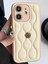 Apple iPhone 12 Pro Uyumlu Kılıf Zebana Camellia Deri Kılıf Bej 1