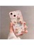Apple iPhone 14 Uyumlu Kılıf Bear And Rabbit Silikon Kılıf Pembe 1
