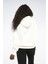 Lux Oversızed Hoodıe Ekru Kadın Sweatshirt 4