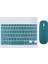 BKB011 Mini Kablosuz Bluetooth Klavye & Mouse Seti - Universal Uyumlu, Taşınabilir ve Şarjlı 1