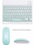 BKB011 Mini Kablosuz Bluetooth Klavye & Mouse Seti - Universal Uyumlu, Taşınabilir ve Şarjlı 4