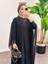 Abaya Fermuarlı Ferace Şifon - Tül 3
