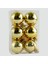 Yıl Başı Ağacı Süsü Renkli 4 cm Cici Top 6'lı Gold 1