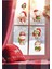 Yılbaşı Süsleme Suluboya Kardan Adam Noel Desenli Dekoratif Cam Duvar Sticker 1
