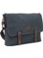 Kanvas-Deri Siyah 15.6 Inch Postacı Laptop Çantası - DESIGN03 2
