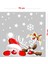Sevimli Noel Baba ve Geyik Yılbaşı Vitrin Sticker Yapıştırma 70X70 cm 3