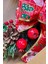 Yılbaşı Kapı Süsü 33X33 cm Yeni Yıl Karşılama Dekoru Christmas Çelengi Kapı Çiçeği Dekoratif Fiyonk 3
