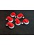 6 Renklı Mini Noel Baba Şapkası, Sevimli ve Eğlenceli Yılbaşı Süsleri Kırmızı 1