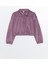 Polo Yaka Kadife Kız Çocuk Sweatshirt ve Tayt 2
