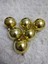 Yılbaşı Ağacı Süsü 6 cm Cici Gold Küre Top Süs Parlak Süs Büyük Küre 6lı 3