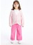 Baby Pembe V Yaka Kız Bebek Triko Hırka 5