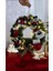 Handmade Yılbaşı Kapı Süsü Kapı Çelengi Punch Işlemeli Ledli Noel Çelenk &yılbaşı Ağacı Dekorasyo 3