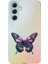 Samsung Galaxy A55 Uyumlu Renkli Kelebek Desenli Silikon Kılıf 1